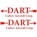Culver Dart Aircraft Logo/Decal,Sticker!